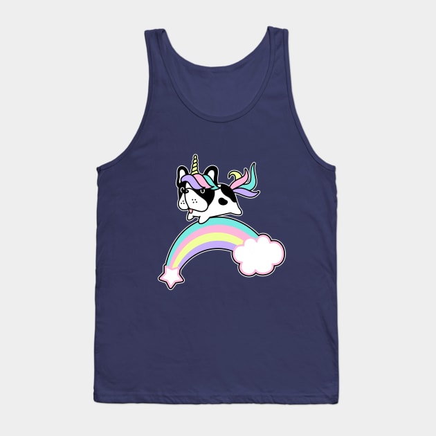 French Bulldog Puppy Unicorn Tank Top by Happy Lime